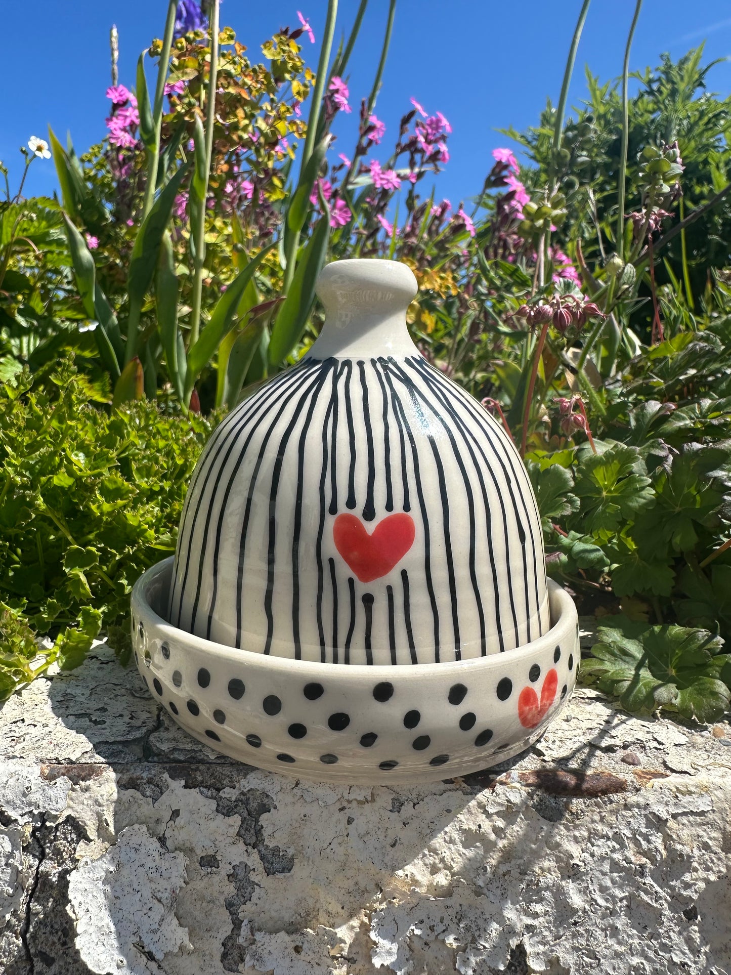 PRE-ORDER Wonky Stripes Butter Dish