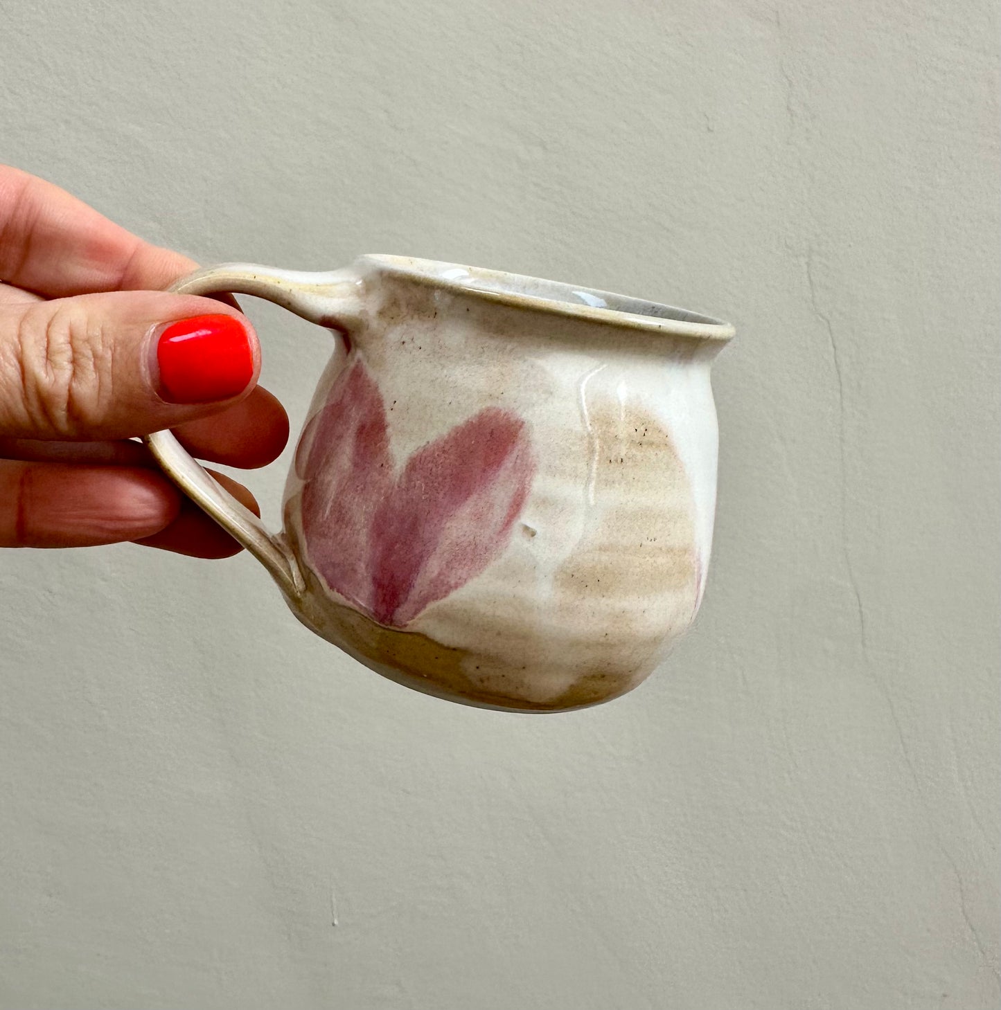 Pink Loose Heart Espresso Cup