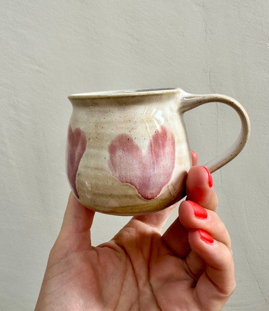 Pink Loose Heart Espresso Cup