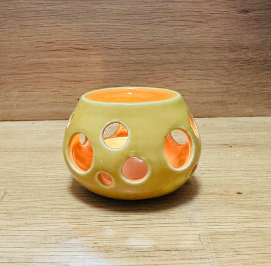 Tea light holder - Mustard