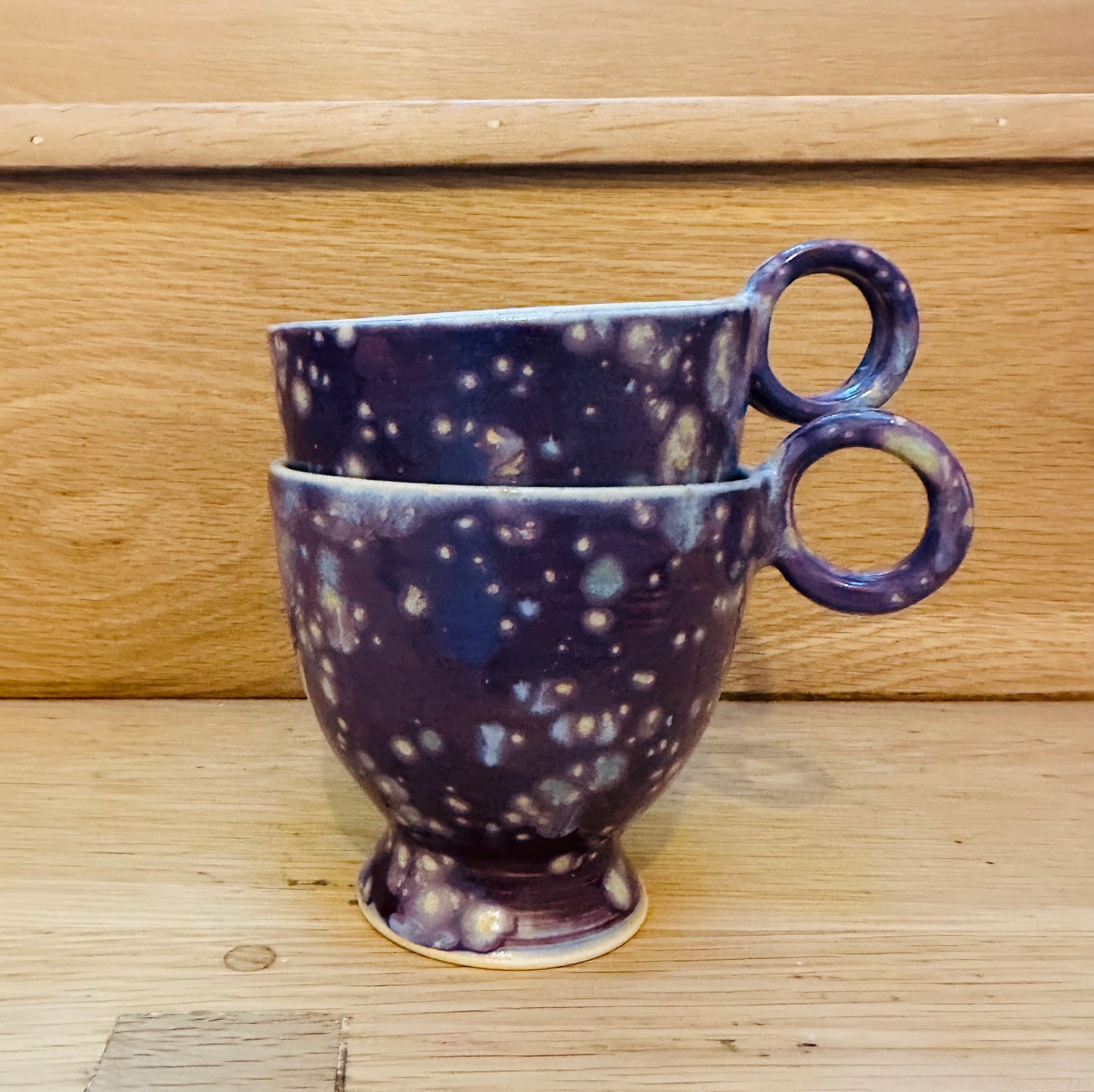 Purple orbit & Green Tea Cup