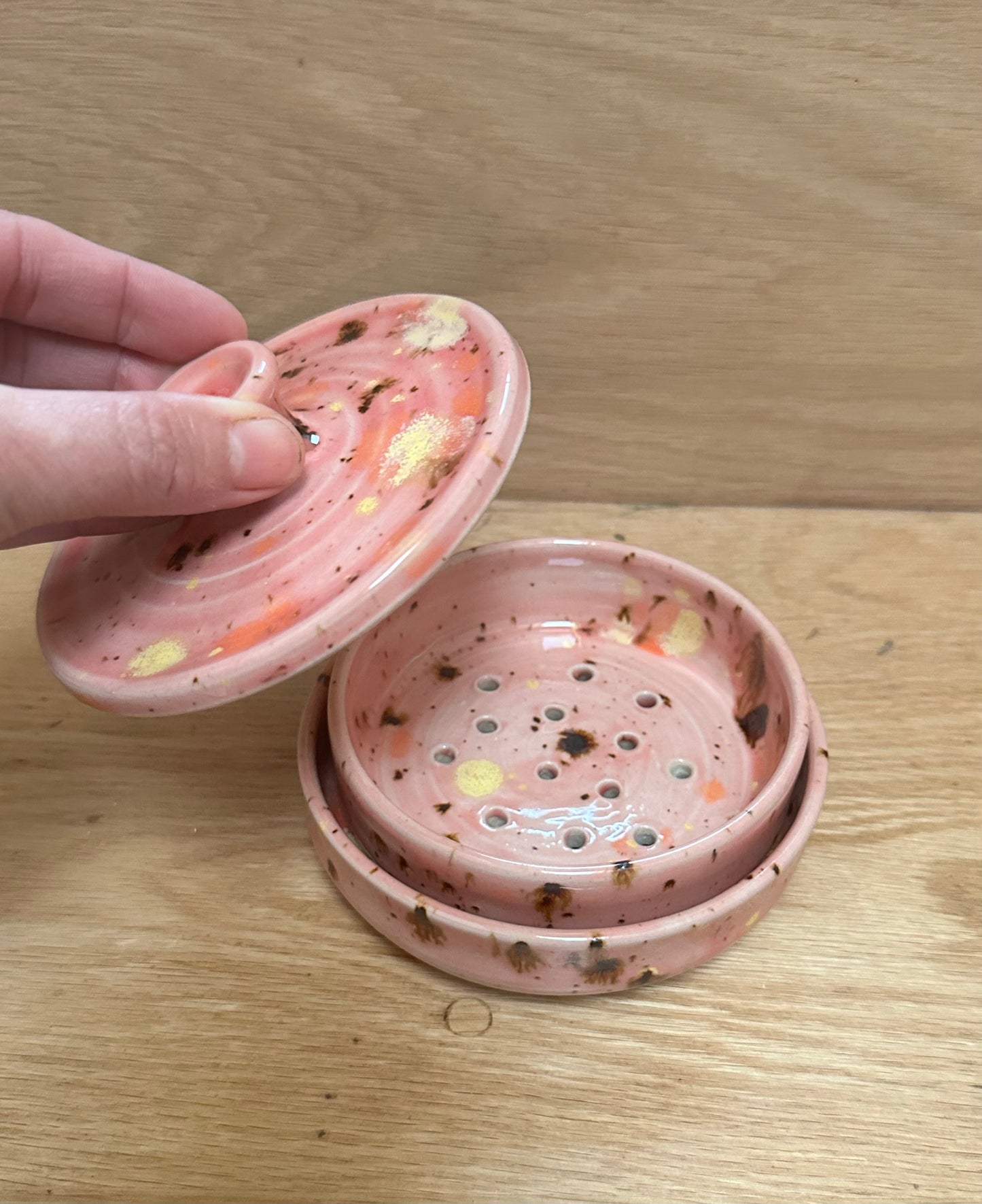 Microgreens Planter - Pink Speckle