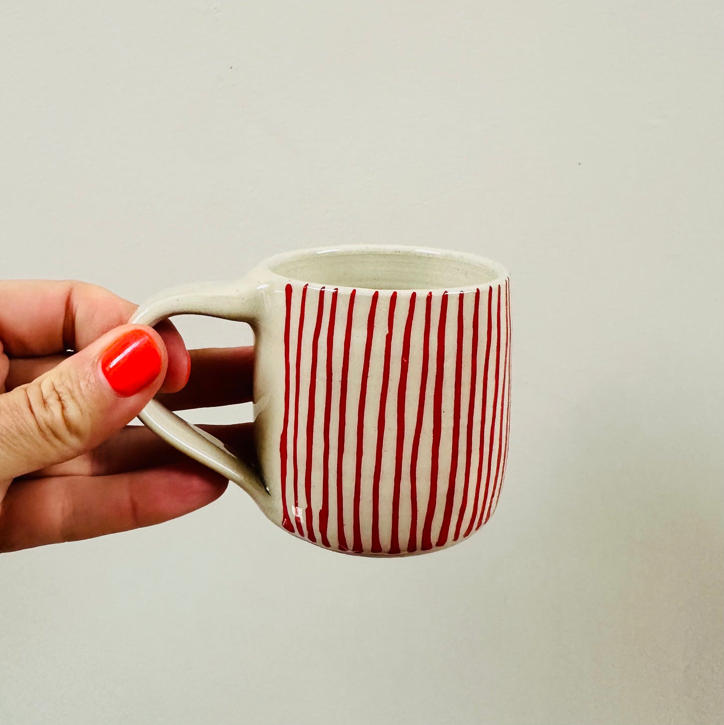 Red Stripe Espresso Cup