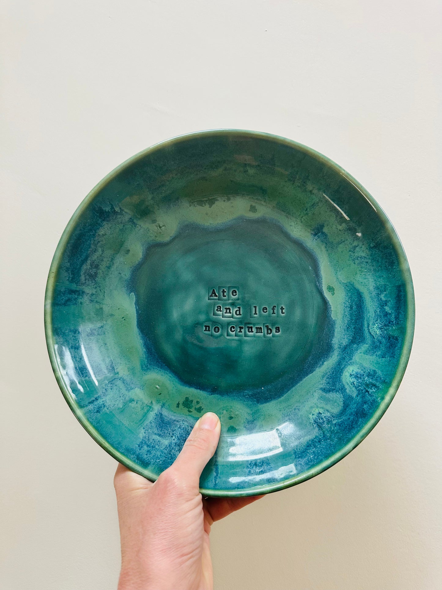 Serving Plate - Ate and left no crumbs