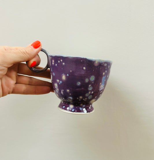 Purple orbit & Green Tea Cup