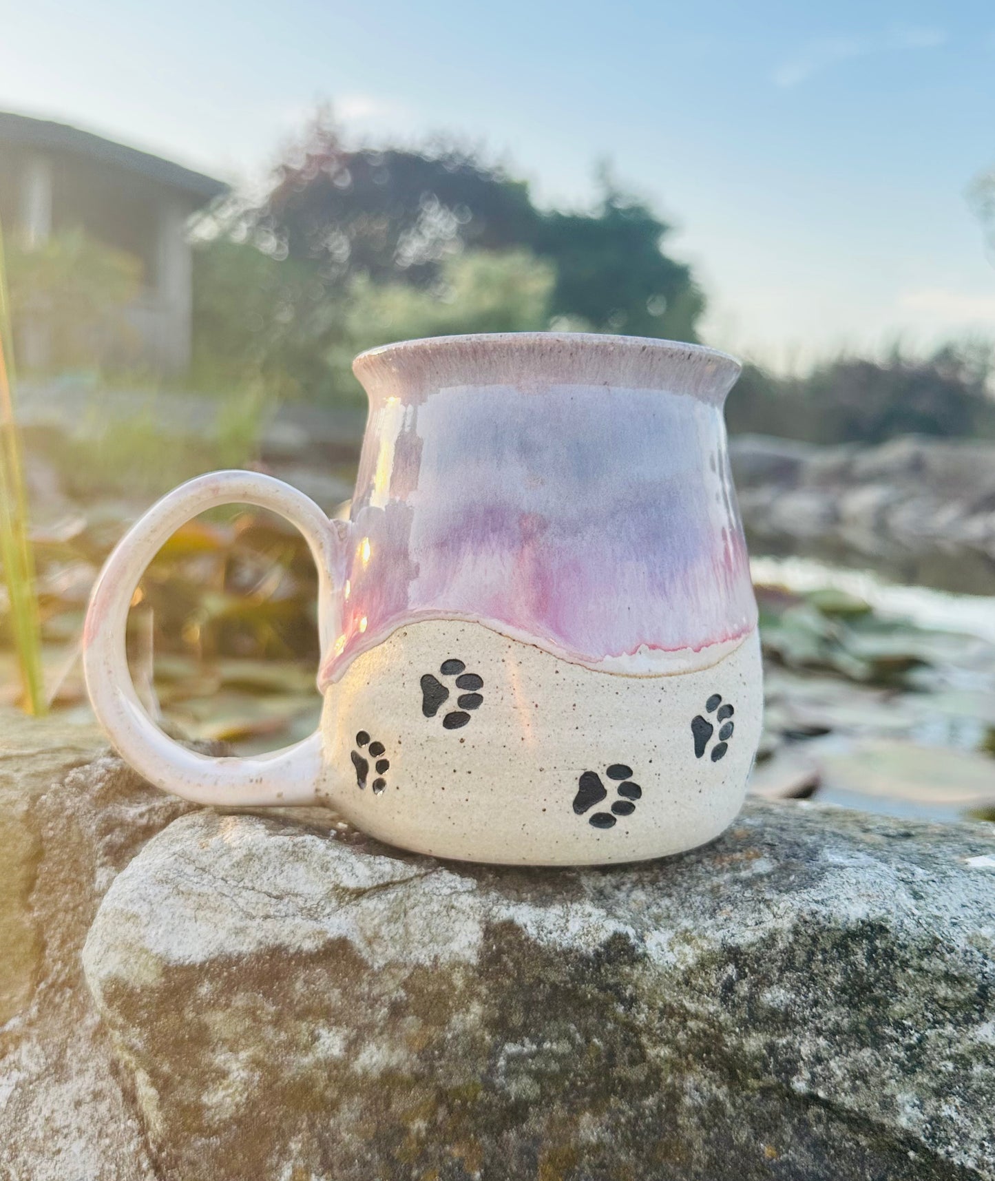 Paw Print Mug - Moody Skies